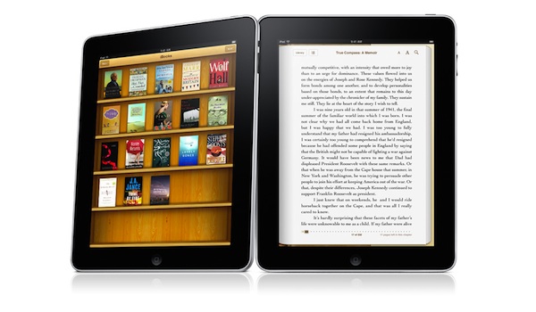 iBook app in the iPad